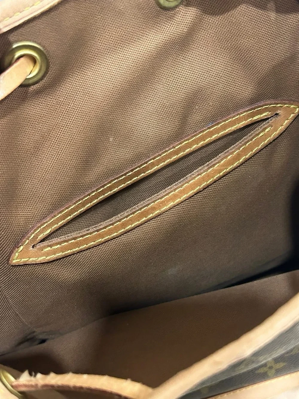 Louis Vuitton Montsouris MM Monogram Drawstring Backpack